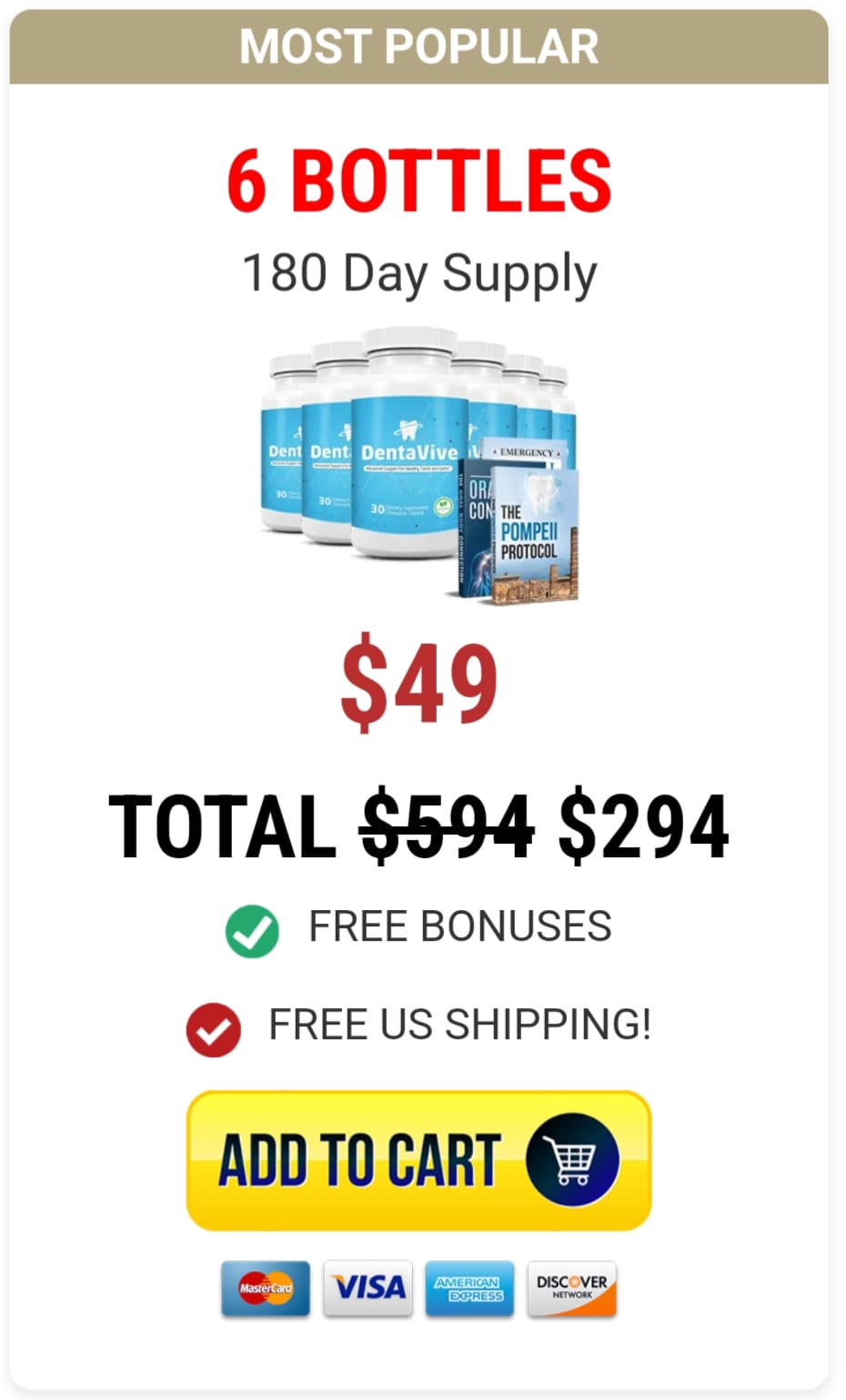 Dentavive 6 Bottle Price